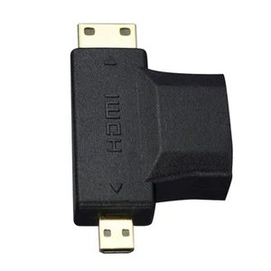 HDMI Female to Mini Micro HDMI Male Adapter Repairing Accessories Fittings - Picture 1 of 7