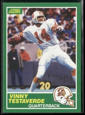1989 Score Vinny Testaverde Tampa Bay Buccaneers #224 - Image 1 of 2
