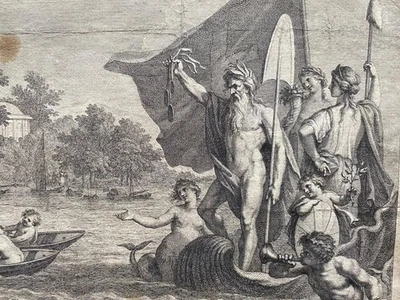 1775 GRAVUR REGATTAKUGEL IN RANELAGH von G B CIPRIANA GRAVEUR BARROLOZZI - Bild 1 von 4