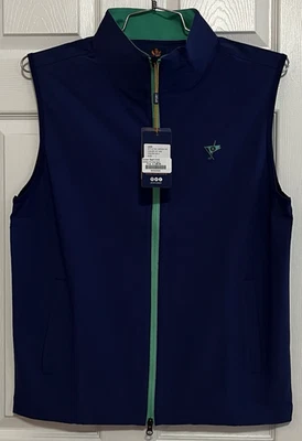 Donald Ross Sport Men's Jude Full Zip Vest, Large, Navy, Ocean Reef Club, NWT - Image 1 of 4
