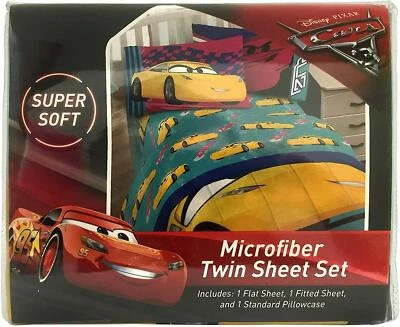 迪士尼皮克斯汽车 3 超细纤维双张套装 3 件套 — 第 1/4 张图片