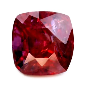 Certified 0.60ct Natural Untreated Red Color Ruby 4.3x4.2mm Unheated Cushion - Picture 1 of 2