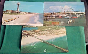 Miracle Strip Amusement Park West Panama City Beach FL Florida 3 Old Postcards - Picture 1 of 8