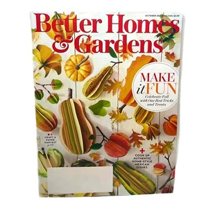 Better Homes Gardens October 2021 House Home Shelter Magazine BHG Fall Autumn - Imagen 1 de 2