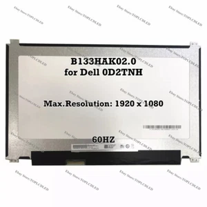 Panel de pantalla LCD B133HAK02.0 13.3 FHD IPS táctil de 40 pines EDP para Dell 0D2TNH - Imagen 1 de 1