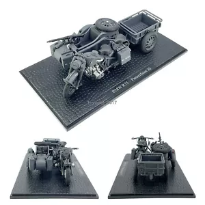 1:24 WWⅡ BMW R 75 Panzerfaust 30 1939-1945 Diecast Motorradmodell Schwarz - Bild 1 von 9