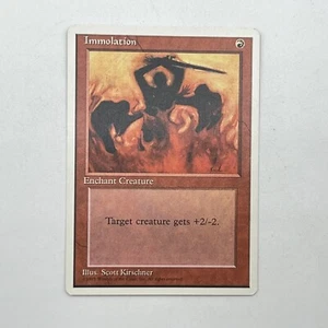 Magic The Gathering MTG Immolation - 4th Edition - EX Authentic & Official - Picture 1 of 2