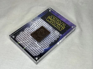 Star Wars Galactic Bronze Credit Chip Piece, Plaque, Metal, Real Prop Replica - Bild 1 von 9
