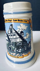 German Beer Stein Porcelain Vintage Weiden Bavaria Scene 7" Tall Unused