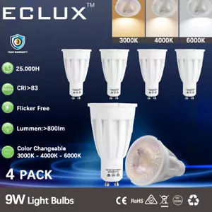 9W LED GU10 Globes Bulbs Lamps Warm Cool White Day Light CCT Changeable 800Lm - Picture 1 of 16