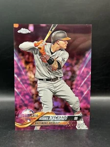 2018 Topps Chrome Update #HMT66 Manny Machado Pink Refractor - Picture 1 of 2