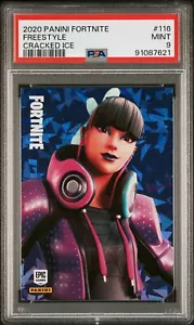 2020 Panini Fortnite Cracked ICE #116 FREESTYLE PSA 9 USA Druck - Bild 1 von 2
