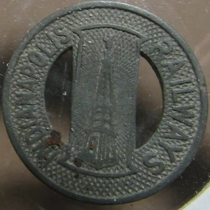 Token de tranvía de tránsito ferroviario Indianápolis 1943 - Ind. Indiana - Imagen 1 de 2