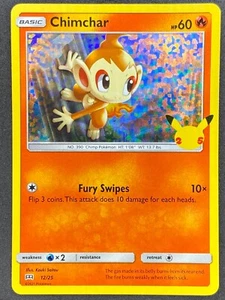 Pokémon Chimchar Confetti Holo 12/25 Collezione McDonald's 2021 MP - Foto 1 di 2
