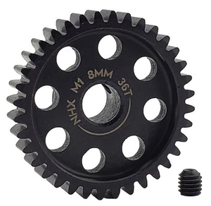 NHX RC MOD1 8mm Bohrung gehärteter Stahl 36T Ritzel Gear Speed Run Drag Racing - Bild 1 von 4