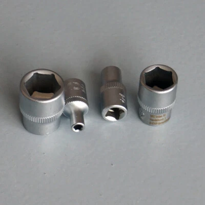 BGS Steckschlüssel-Einsätze Sechskant Nuss 6-kant, Nuss Antrieb 1/4, SW 3,5 - 14 mm