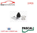CV JOINT BOOT KIT PAIR WHEEL SIDE REAR PASCAL G5B007PC 2PCS I NEW OE REPLACEMENT