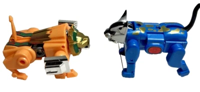 Vintage Lot Of Two Transforming 4" Beast A Bear and Lion  - Image 1 of 4