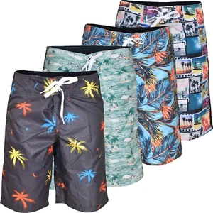 Mens Swimming Board Shorts Swim Shorts Trunks Swimwear Beach Summer Hawaiian - Picture 1 of 21