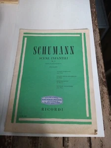 Scene Infant Boys Schumann OP.15 For Piano 1969 RICORDI - Picture 1 of 1