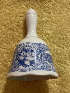 Campana decorativa azul/blanca “Mississippi” - Falta Clapper - Imagen 1 de 4