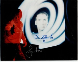 Roger Moore Christopher Lee 10-8 inch Genuine Signed Photo Autograph Coa - Picture 1 of 1
