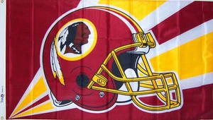 NEW 3x5ft REDSKINS Helmet Logo FLAG genuine NFL Lic. USA sold - Picture 1 of 5