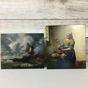 Jacob Isaacksz The Mill, Johannes Vermeer The Cook Artwork Photo pressboard - Picture 1 of 9