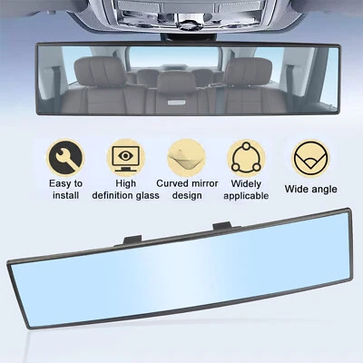 Universal Inner Interior 12 Inch Ultra-wide Angle Rear View Mirror Anti-glare - Image 1 of 4