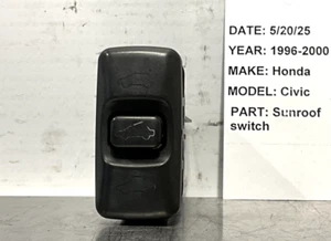 1996-2000 HONDA CIVIC SUNROOF SUN ROOF SWITCH BUTTON OEM DARK GRAY - Picture 1 of 5