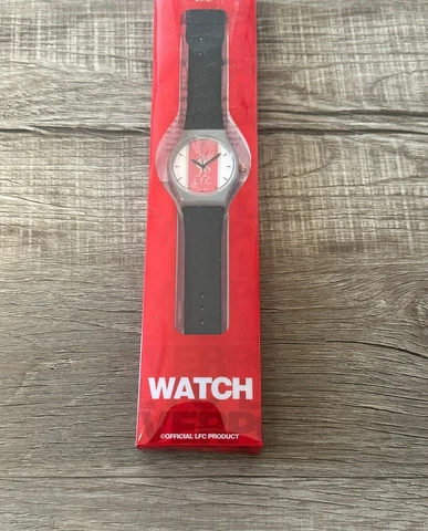Liverpool FC Black Licensed Team Watch with White and Red Face Cover