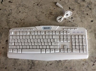 Redragon S101W Wired Gaming Keyboard only (White) Tested And Working  - Image 1 of 2
