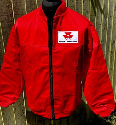 Superb Classic Massey Ferguson Tractor Zipped Badged Jacket  39.5"/100cms Chest - Image 1 of 4
