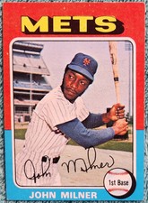 John Milner New York Mets 1975 Topps Mini Baseball Card #264 Ex