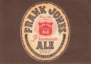 Frank Jones Ale Original Vintage Beer Label Eastern Beverage Co Hammonton, N.J. - Picture 1 of 2