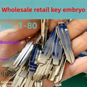 50PCS Universal Blade Automotive Folding Remote Control Key Blank Middle 01 - 80 - Picture 1 of 96