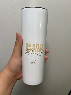 Be Still And Know That I Am God Skinny White Tumbler - Image 1 of 4