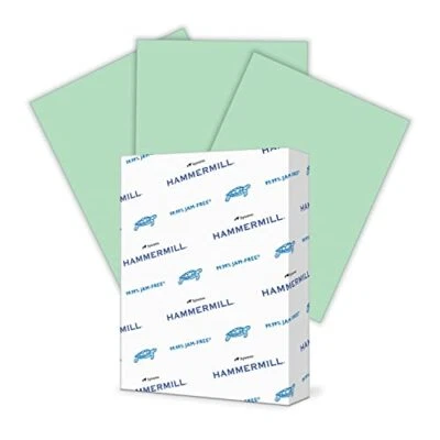 Colored Paper, 20 lb Green Printer Paper, 8.5 x 11-1 Ream (500 Sheets) - Made... - Image 1 of 4