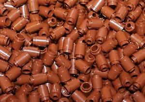 LEGO 25x Mattoncini rotondi marrone rossastro 1x1 (3062) NUOVI!!!! - Foto 1 di 1