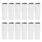 10 Pack White Socket Covers Sleeves 3 Inch Tall Candle Shape  E14 Chandelier