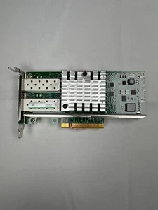 Adaptador de red Intel X520-SR2 doble puerto 10 GbE SFP+ PCIe soporte de bajo perfil - Imagen 1 de 7