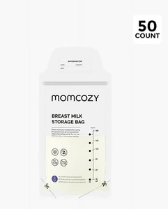 50 Momcozy Breast Milk Storage Bags Temp-Sensing 6 oz breastmilk - Picture 1 of 6