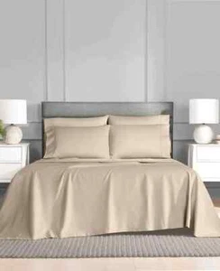 Fairfield Square 6-teiliges 1400-TC Bettwäsche Set Brookline, taupe, CAL KING - Bild 1 von 9