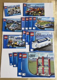 LEGO City MANUALS ONLY 7279 7942 7286 7741 7208 7288 60049 - 15 Booklet Lot