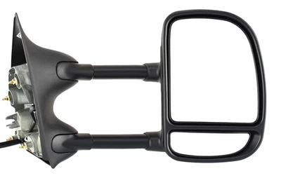 Se adapta a 99-07 FD SUPER DUTY ESPEJO DE REMOLQUE ELÉCTRICO NEGRO TEXTURIZADO CON TELESCÓPICO MANUAL DIESTRO Foto 1 de 4