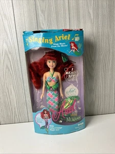 BAD BOX 18" Riesige SELTENE Vintage Tyco Disney die kleine Meerjungfrau singende Arielle Puppe - Bild 1 von 9