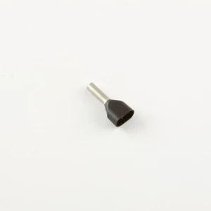 16 Ga. Two Wire Black Insulated Ferrules, 0.39" Pin - (pack of 100) - Picture 1 of 2