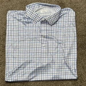 Collars and Co Mens Dress Collar Polo 3XL Tattersall Check Performance New - Picture 1 of 9