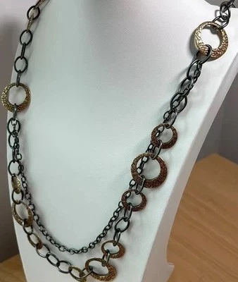 Collar Premiere Design/ bronce tono oro envejecido/marcado/ 40 pulgadas de largo Foto 1 de 4