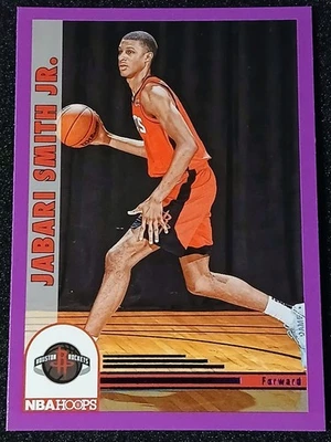 2022-23 Panini NBA Hoops Jabari Smith Jr. RC Rockets Purple Foil SP #283 NM-MT - Image 1 of 2